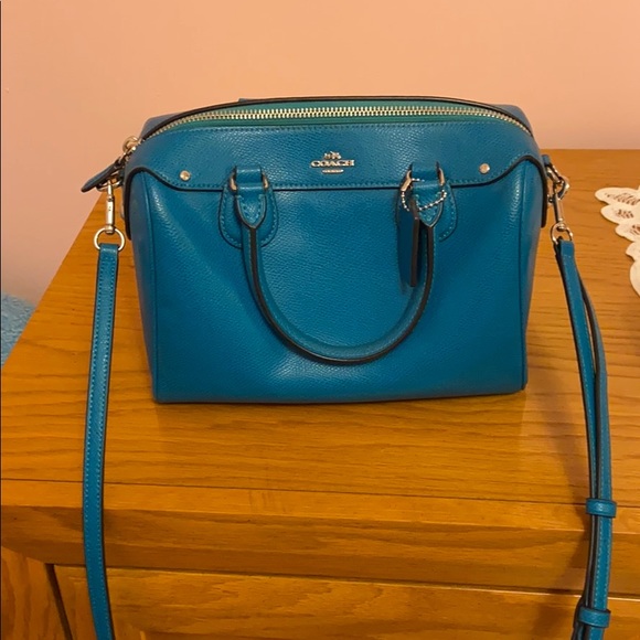 teal purse coach